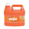 GOJO INDUSTRIES GOJ0948-04 GOJO 1/2 Gallon Bottle White to Gray Natural Orange Citrus Scented Smooth Hand Cleaner With Pump Dispenser - 4 EA