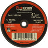 Firepower FPW1423-3146 Type 1 Abrasive Cut-Off Wheel for Metal, 4-Inch Diameter, 1/8-Inch Width with 3/8-Inch Hole