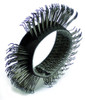 Dynabrade DYB92248 4-Inch Diameter by 1/2-Inch Wide Bent Coarse Wire Wheel, Silver