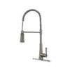 Pfister GT529-MCS  Zuri Culinary Kitchen Faucet, Stainless Steel, 2.2 gpm