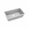 Elkay ELGRU13322WH0 Quartz Classic 33" x 18.4375" x 9.4375" Single Bowl Undermount Kitchen Sink, White