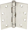 HAGER U004393 FULL MORT BALL BEARING TEMP HINGE, 4-1/2 IN. X 4-1/2 IN., DULL CHROME, 3-PACK