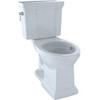 Toto CST404CEFG#01  Promenade II Two-Piece Elongated 1.28 GPF Universal Height Toilet with CeFiONtect, Cotton
