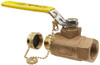 CONBRACO 70103HC Apollo 70-100-HC Series Bronze Ball Valve, Two Piece, Inline, Lever, 1/2" NPT Female x 3/4" Hose