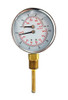 Kodiak Controls 4201R-3.25-2-70 -200PSI Tridicator, 3 1/4" Dial, 2" Stem, 70/320F, 0-230'/H2O, 0-200 psi, Dry, 3-2-3% Accuracy, Bottom Mount, Steel, Black