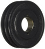Browning 2AK51H Bushed Classical Gripbelt Sheave, 4L or A, 3L Belt, 2 Grooves, Uses H Bushing