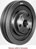 Browning 2B5V56 , , Fixed Pitch Sheave, 2 Groove(s), 5.88 Inch Diameter, B Bushing Required, Used with A,B,5V Belts