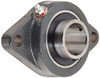 Browning VF2S-223 AH Air Handling Normal-Duty Flange Unit, 2 Bolt, Setscrew Lock, Regreasable, Contact and Flinger Seal, Cast Iron, Inch, 1-7/16" Bore, 5-1/8" Bolt Hole Spacing Width, 6-1/8" Overall Width