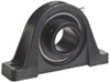 Browning VPS-335 AH Pillow Block Ball Bearing, 2 Bolt, Air Handling Duty, Setscrew Lock, Contact and Flinger Seal, Cast Iron, Inch, 2-3/16" Bore, 2-3/4" Base To Center Height