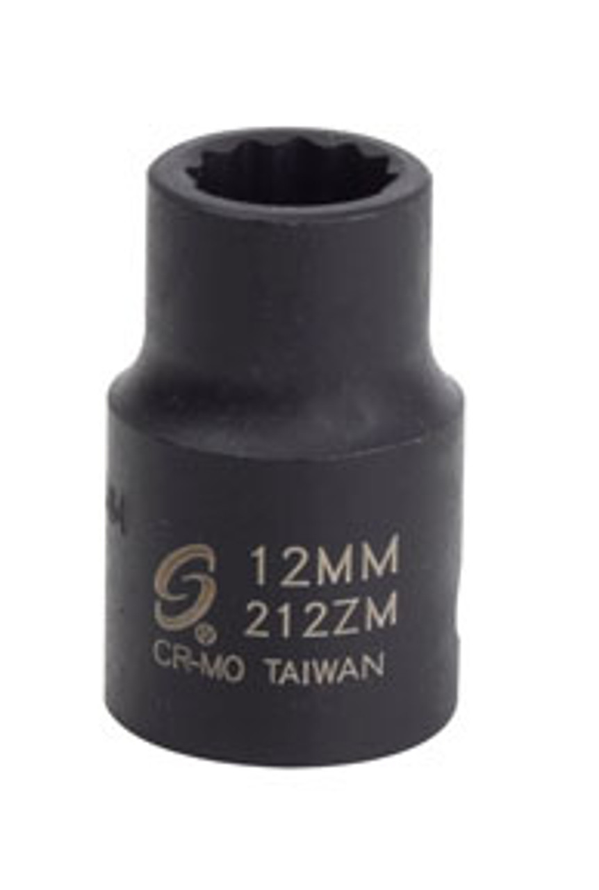 12mm SUU-212ZUM Brand New! 1/2" Drive 12 Pt Universal Impact socket 