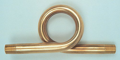 CONBRACO 27-401-01 Industries, Inc. 2740101 1/4" Steam gauge siphon, 180° loop, brass finish