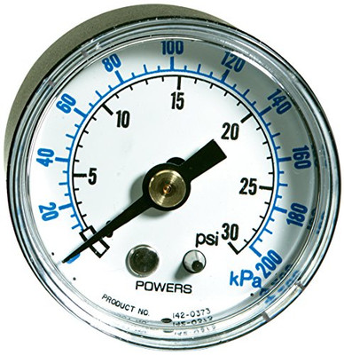 SIEMENS 142-0311 Building Technologies 1420311 Pressure Gauge Pneumatic 1/8" Male-back Connection Dual 0 to 200