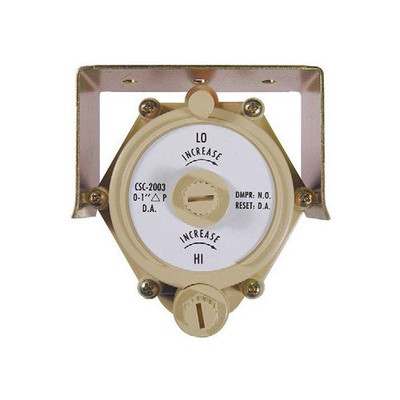 KMC Controls CSC-2007 Pneumatic VAV Reset Volume Controller - Direct Acting, Paper Label Dial, NO with Bracket