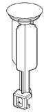 Pfister 972-023J  Pop-Up Plunger Sub Assembly, Satin Nickel