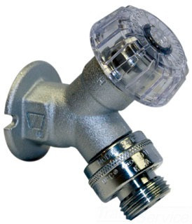 WOODFORD 950930 3/4" x FPT Mild Climate Polished Chrome Wall Hydrant with Single-Check Vacuum Breaker.