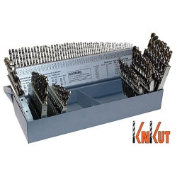 R W THOMPSON INC KNK115KK5 KnKut 115 Piece Jobber Length Drill Bit Set Numbers, Letters, Fractions