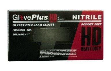 Ammex AMXGPNHD68100 Ammex GPNHD GlovePlus Heavy Duty Blue Nitrile Glove, Medical Exam, Latex Free, Disposable, Powder Free, X-Large (Box of 50)