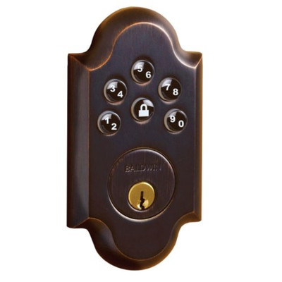 Baldwin BD8252112AC3 Hardware 8252.112.AC3 Boulder Z-Wave Electronic Deadbolt - Venetian Bronze
