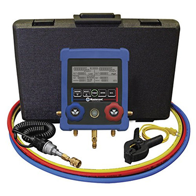Mastercool MSC-90066-2V-110 (99661-A) Blue HVAC Digital Manifold.