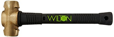 Wilton WIL-90616 6-pound Head, 16 B.A.S.H Brass Hammer with Safety Plate Securing Head to Handle.