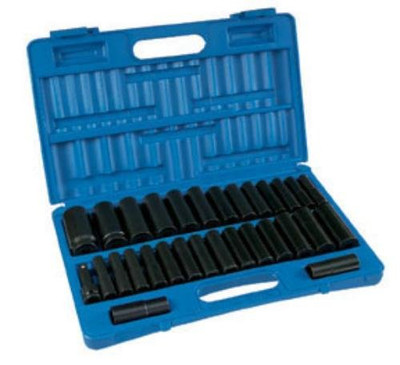 Grey Pneumatic GRY-1512DM 1/2 DR 30 PC SAE & MET DP Set.