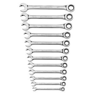 GearWrench KDT-85597 Ratcheting Wrench Set, Metric, 12 pt, 12 PC.