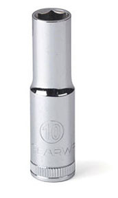 GearWrench KDT-80399S 3/8-Inch Drive 6-Point Mid Length Metric Socket 17mm.