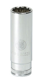 GearWrench KDT-80394D 3/8" Drive 6 Point Deep Metric Socket 12mm.