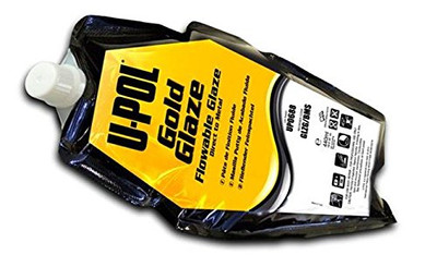 U-POL Products UPL-UP0688 0688 GOLD GLAZE Flowable Glaze Paint - 440ml.