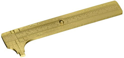 Central Tools CEN-6506 Stainless Steel Slide Rule Caliper 0-4" 0-100mm".