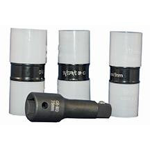 ATD Tools ATD-4354 1/2" Drive 4-Piece Protective Wheel Nut Flip Impact Socket Set.