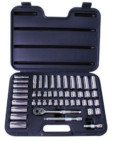 ATD Tools ATD-1245 3/8" Drive 6-Point 47-Piece SAE/Metric Socket Set.