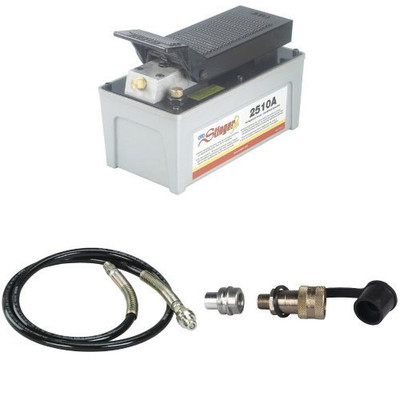 OTC OTC-2510A Stinger 10,000 PSI Foot Operated Air/Hydraulic Pump for Rams, Presses, & Hydraulic Pullers.