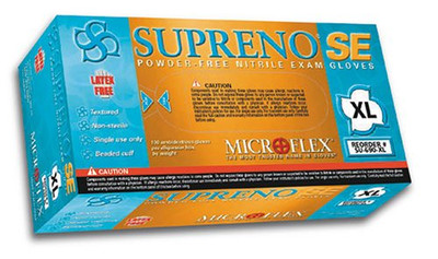 Microflex MFX-SU690S Supreno SE Powder Free Nitrile Glove Size Small (100 per Box).