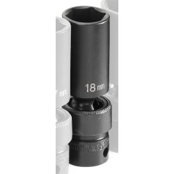 Grey Pneumatic GRY-1018UMD () 3/8" Drive x 18mm Deep Universal Socket.