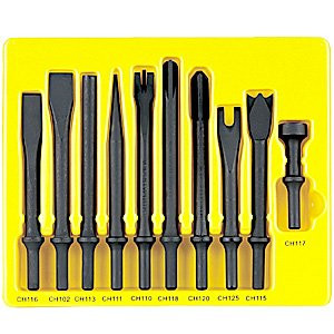 Grey Pneumatic GRY-CS110 () 10-Piece General Service Chisel Socket Set.