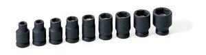 Grey Pneumatic GRY-9709G 0.25 in. Drive 9 pc. Magnetic Impact Socket Set