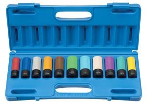 Grey Pneumatic GRY-1511TP 0.5 in. Drive 11 Piece Extra-Thin Wall Wheel44 Nut Protector Set.