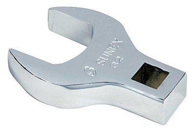 Sunex SUU-97332 1/2" Drive 32 mm Fully Polished Jumbo Straight Crowfoot Wrench.