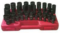 Sunex SUU-2668 1/2-Inch Drive SAE Master Impact Socket Set, 39 Piece.
