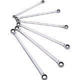 Sunex SUU-9924M Metric Extra Long Double Box Ratcheting Wrench Set, 6-Piece.