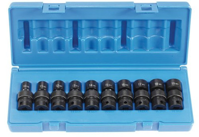 Grey Pneumatic GRY-1210UM () 3/8" Drive 10-Piece Universal Metric Socket Set.