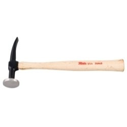 Martin Sprocket & Gear FMT-153GB Martin Curved Cross Chisel Hammer, Wood handle, Round face 1 9/16 ", Chisel 3 ", Weight .85 pounds.