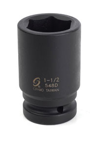 Sunex SUU-548D 1" Drive Deep 6 Point Impact Socket 1-1/2".