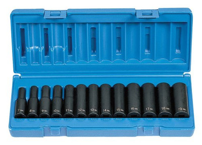 Grey Pneumatic GRY-1213MD () 3/8" Drive 13-Piece Deep Metric Socket Set.