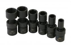 Sunex SUU-1813 6 Piece 1/4" Drive Universal SAE Impact Socket Set.