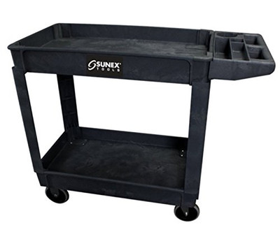 Sunex SUU-8034 Compact Heavy Duty Utility Cart, Black SUN.