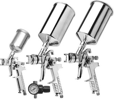 Titan TTN-19220 Vaper HVLP Triple Set-Up Spray Gun Kit - 4 Piece.