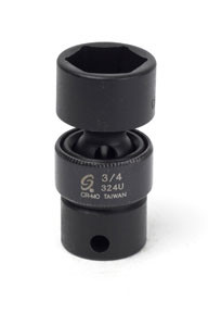 Sunex SUU-324U 3/8" Standard Drive Universal 6 Point Impact Socket 3/4".