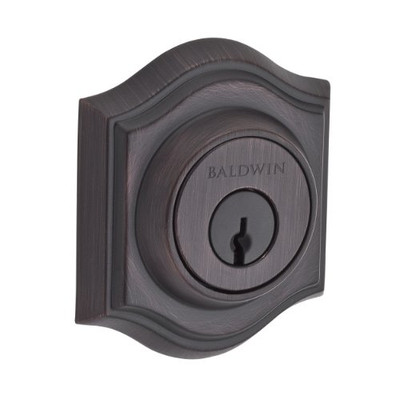 Baldwin 9BR3800-007 SC.TAD.112.6L.DS.CKY.KD Traditional Arch Single Cylinder Deadbolt, Venetian Bronze